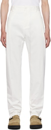 Moncler White Piping Trousers