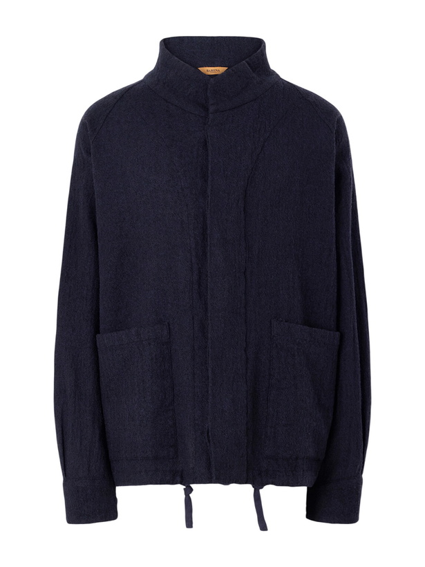 Photo: Barena - Barcarolo Virgin Wool Blouson Jacket - Blue