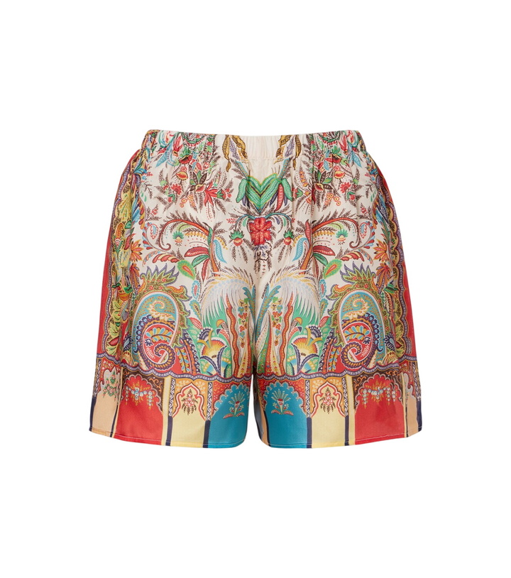 Photo: Etro Paisley silk satin shorts