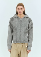 Charlie Constantinou Plated Zip Hooded Sweater