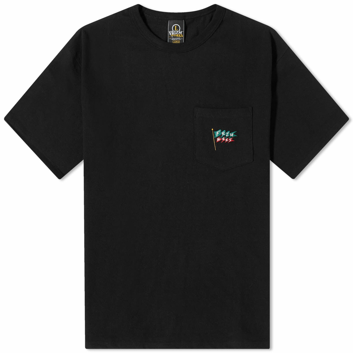 FrizmWORKS Men's Pennant Pocket T-Shirt in Black FrizmWORKS
