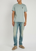 Belstaff Logo Cotton T-shirt Light Blue