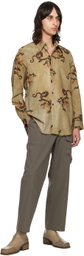 UMA WANG Tan Tab Shirt