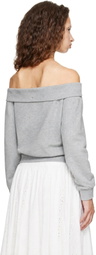 Sandy Liang Gray Neston Sweatshirt
