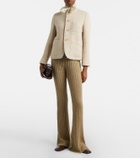 Loro Piana Bihar cashmere-blend flared pants