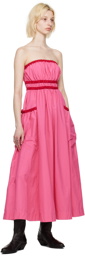 Molly Goddard Pink Amber Midi Dress