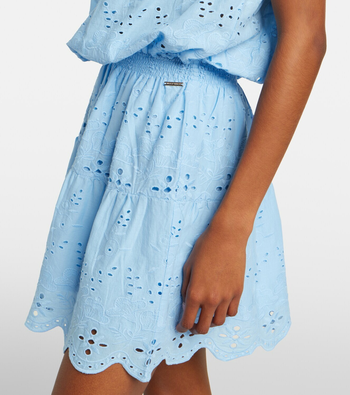 Melissa Odabash Colette broderie anglaise cotton minidress
