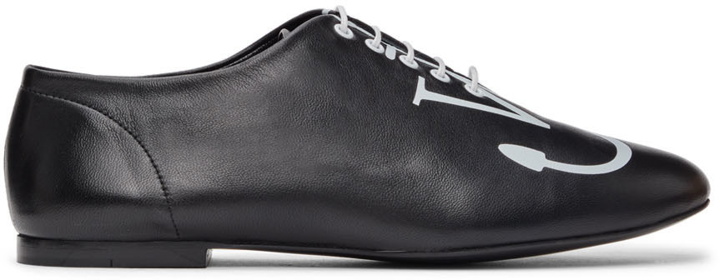 Photo: JW Anderson Black Logo Ballerina Oxfords