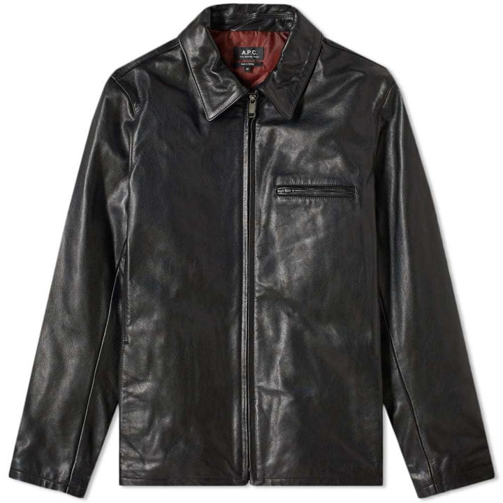 Photo: A.P.C. Leather Riders Jacket