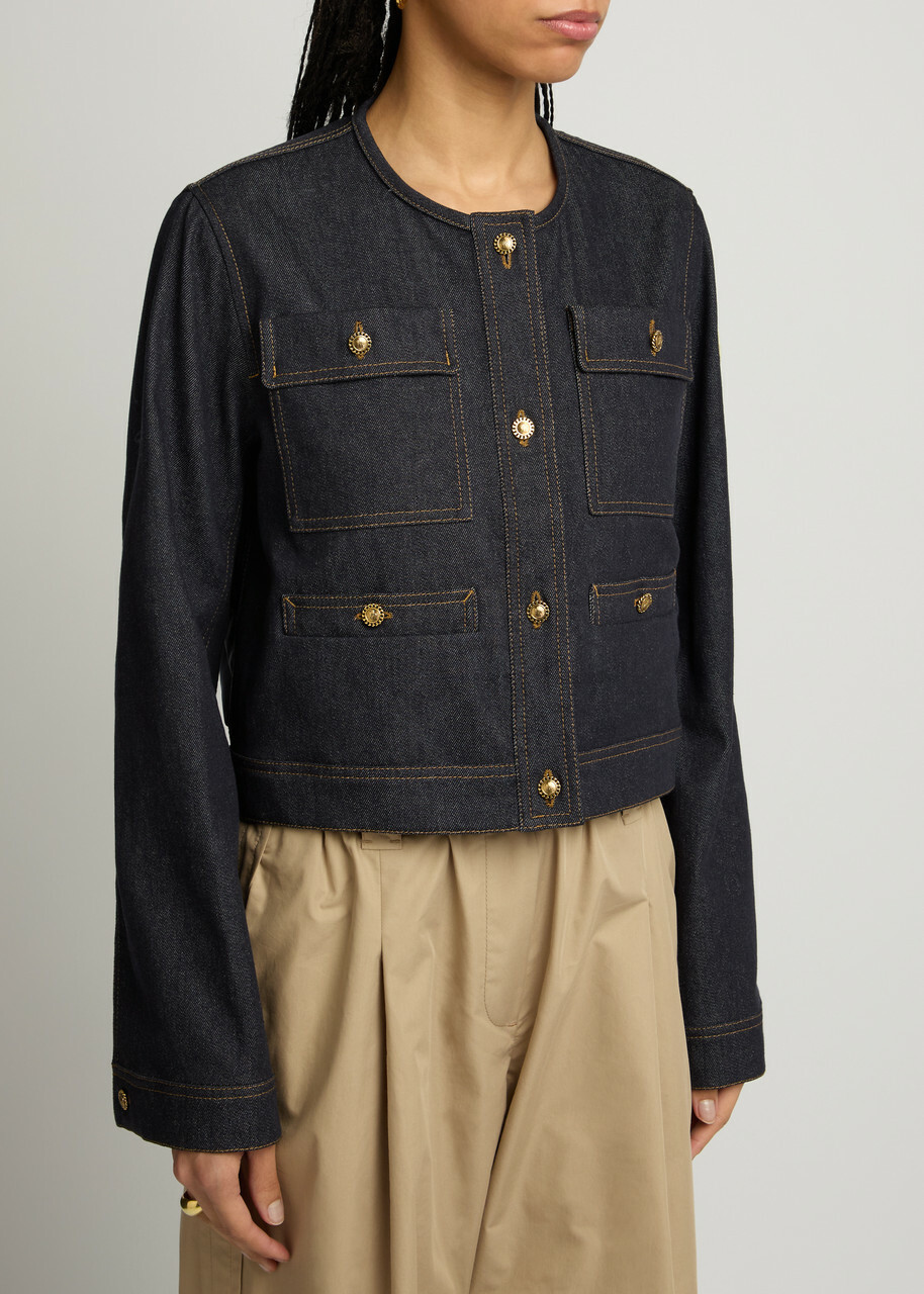 Moncler Tencin Stretch-denim Jacket Moncler
