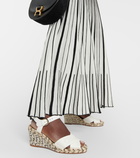 Chloé Piia leather espadrille wedges