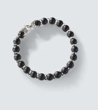 David Yurman Spiritual Beads sterling silver bracelet with black onyx