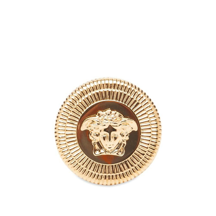 Photo: Versace Men's Medusa Head Signet Ring in Gold