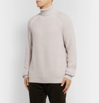 Hugo Boss - Ribbed Cotton Rollneck Sweater - Neutrals