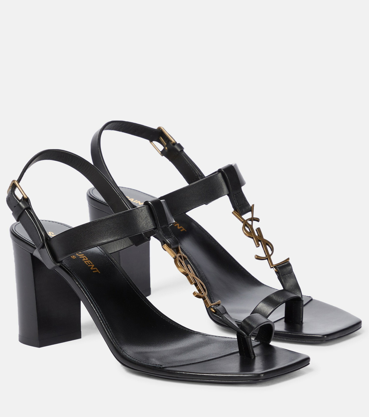 サンダル・ミュール Saint Laurent CASSANDRE SANDALS Saint Laurent 75mm Cassandra Sandals | Black | FARFETCH