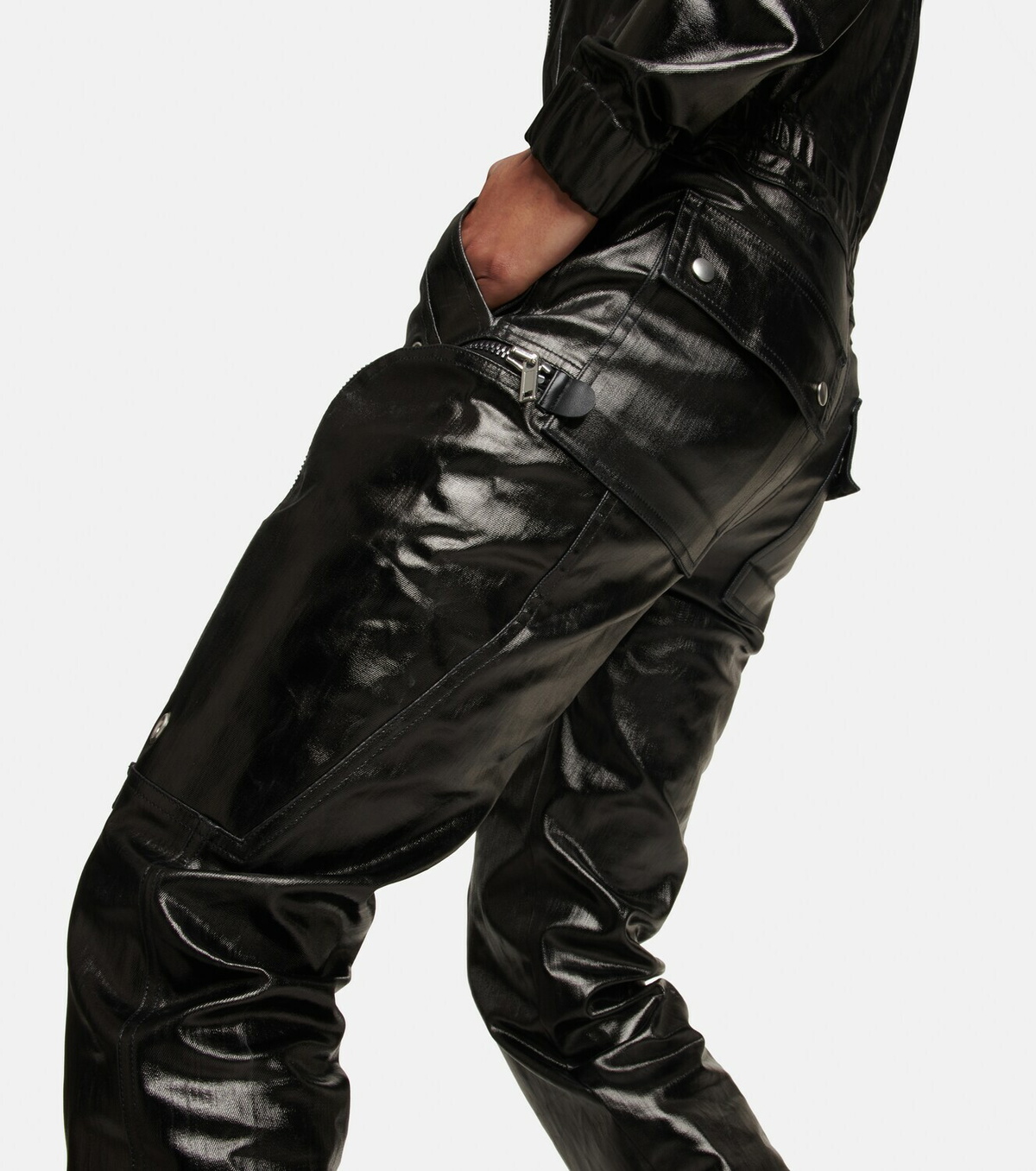 Rick Owens - Coated denim jumpsuit