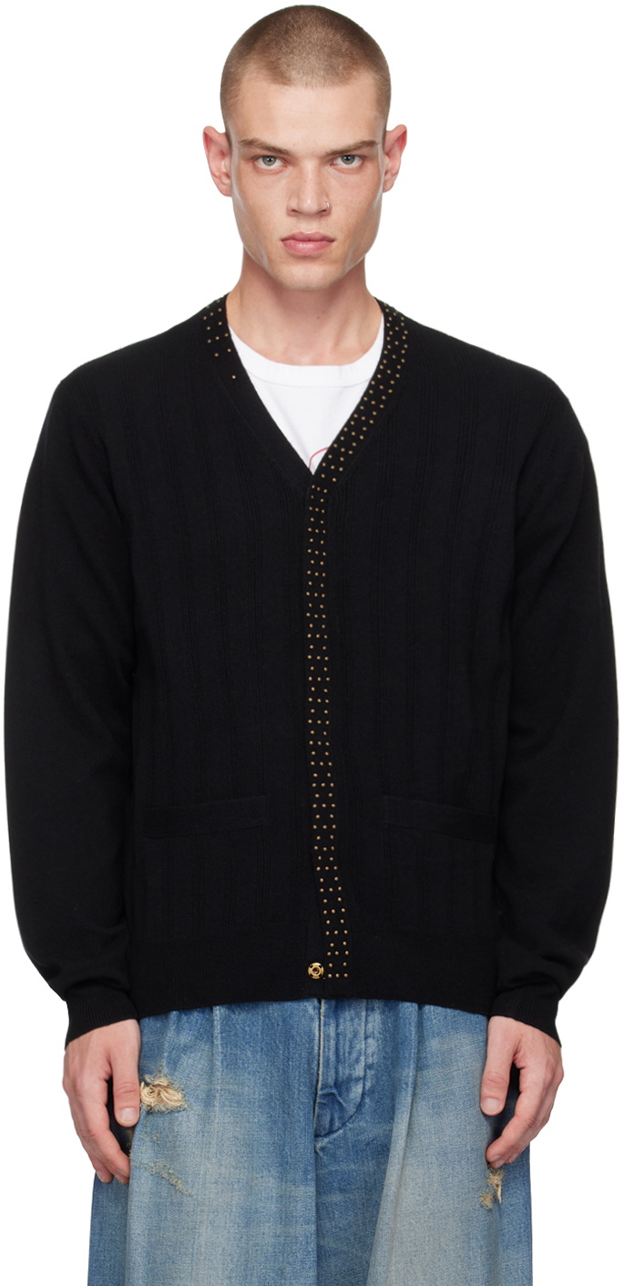 kolor Black Studded Cardigan