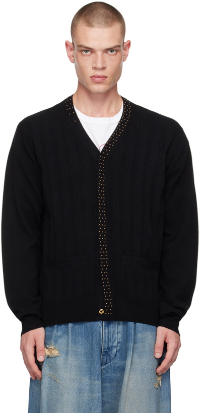 Photo: kolor Black Studded Cardigan