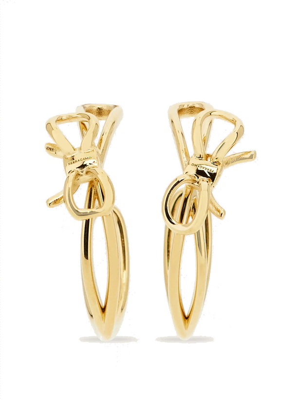 Photo: Ferragamo Womens Earrings with bow in Gold