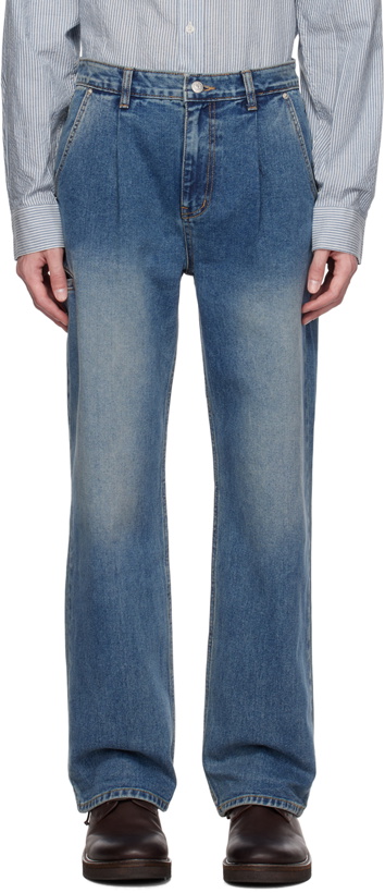 Photo: Dunst Blue Pleated Jeans