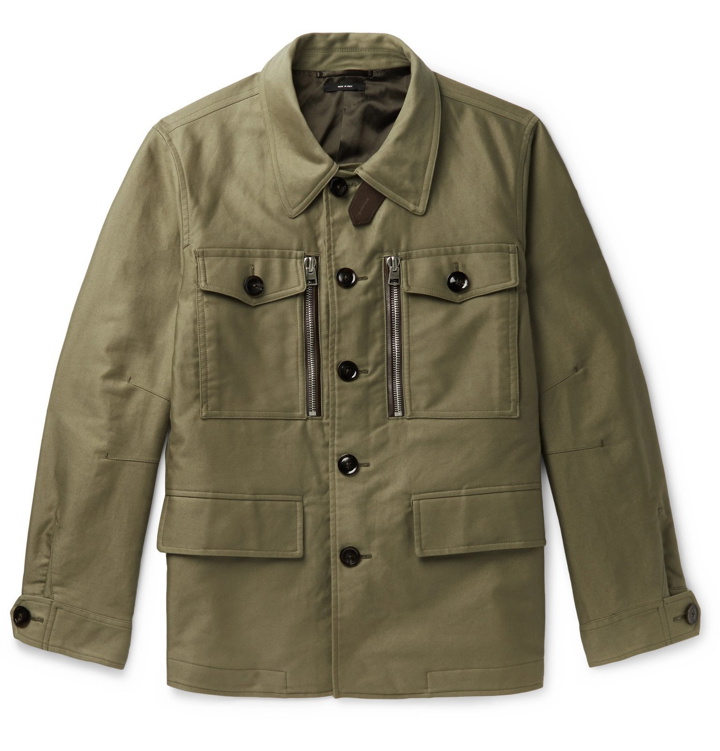 Photo: TOM FORD - Cotton-Twill Field Jacket - Green