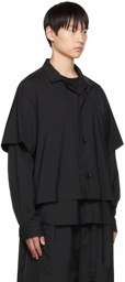 sacai Black Suiting Layered Shirt
