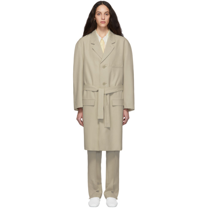 Lemaire Beige Chesterfield Coat Lemaire