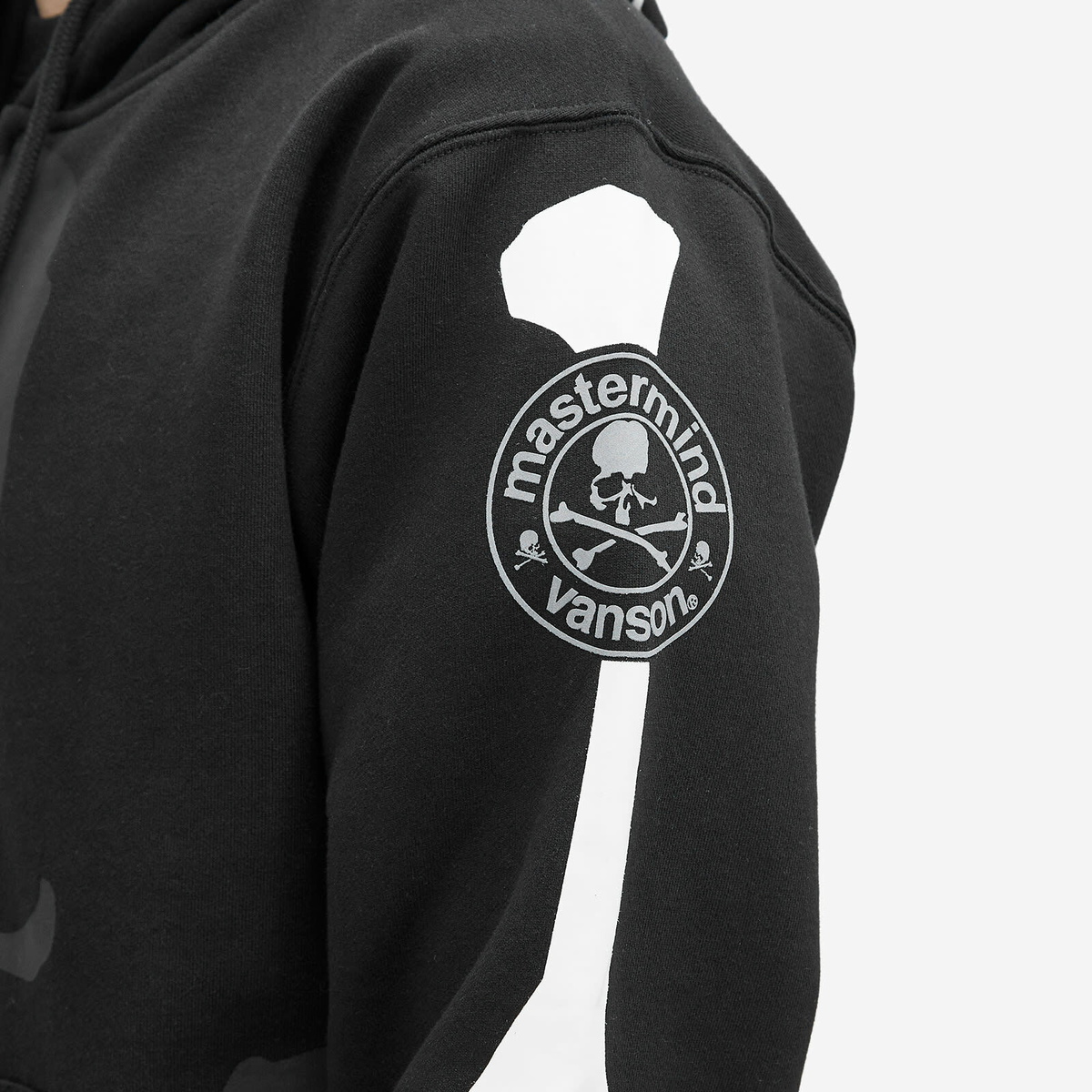 Mastermind Japan Graphic Print Crew Neck Hoodie - Black