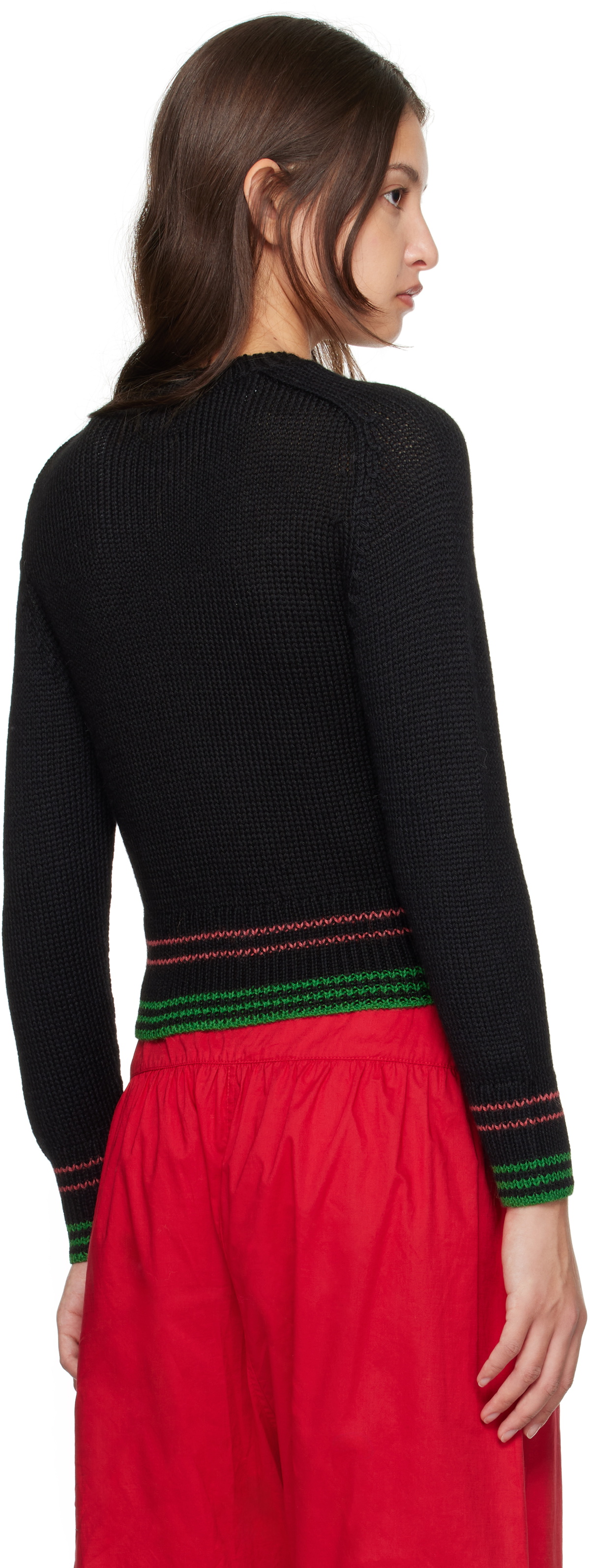 Bode Black Ski Run Sweater