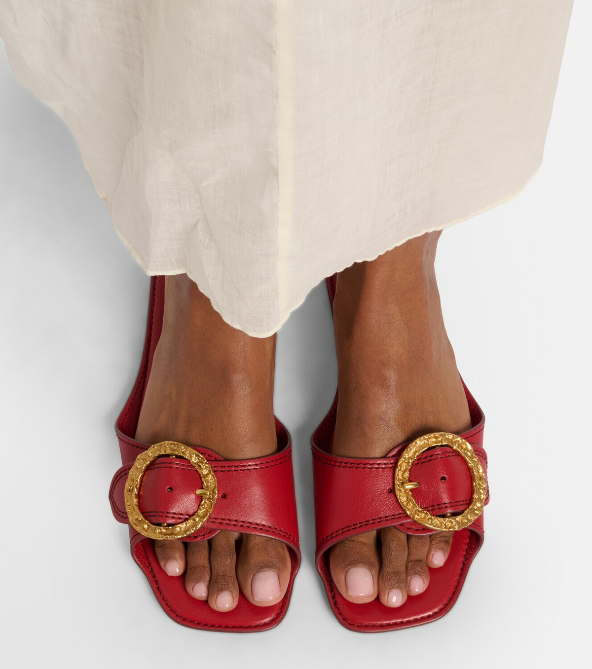 Zimmermann Solena leather slides