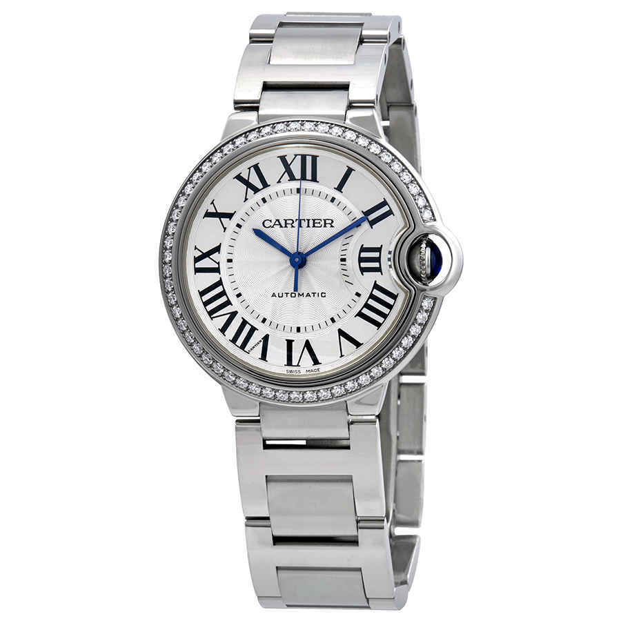 Cartier Ballon Bleu 36 mm Automatic Diamond Ladies Watch W4BB0017