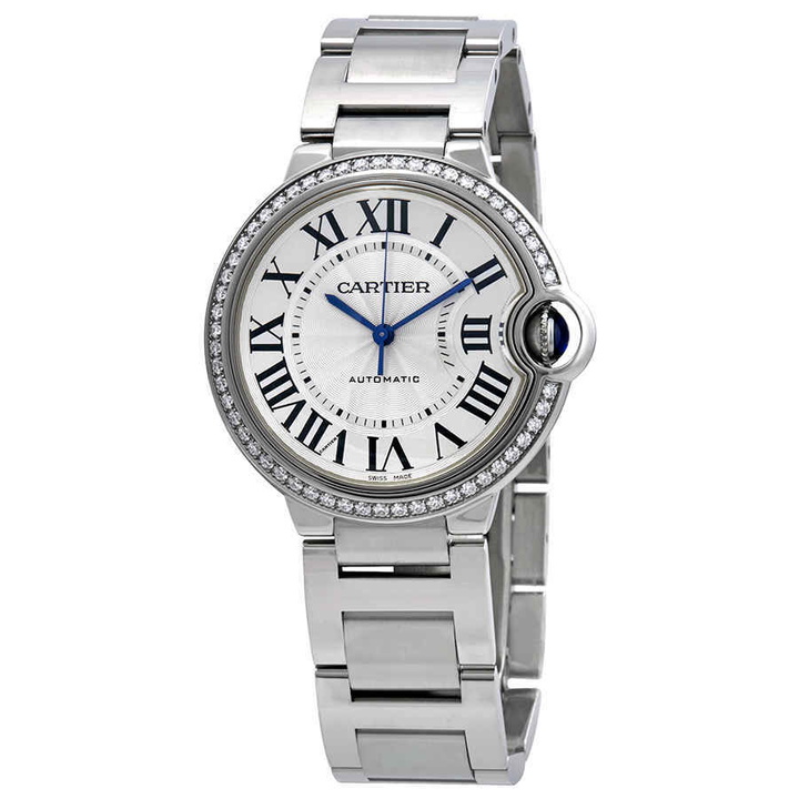 Photo: Cartier Ballon Bleu 36 mm Automatic Diamond Ladies Watch W4BB0017