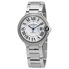 Cartier Ballon Bleu 36 mm Automatic Diamond Ladies Watch W4BB0017