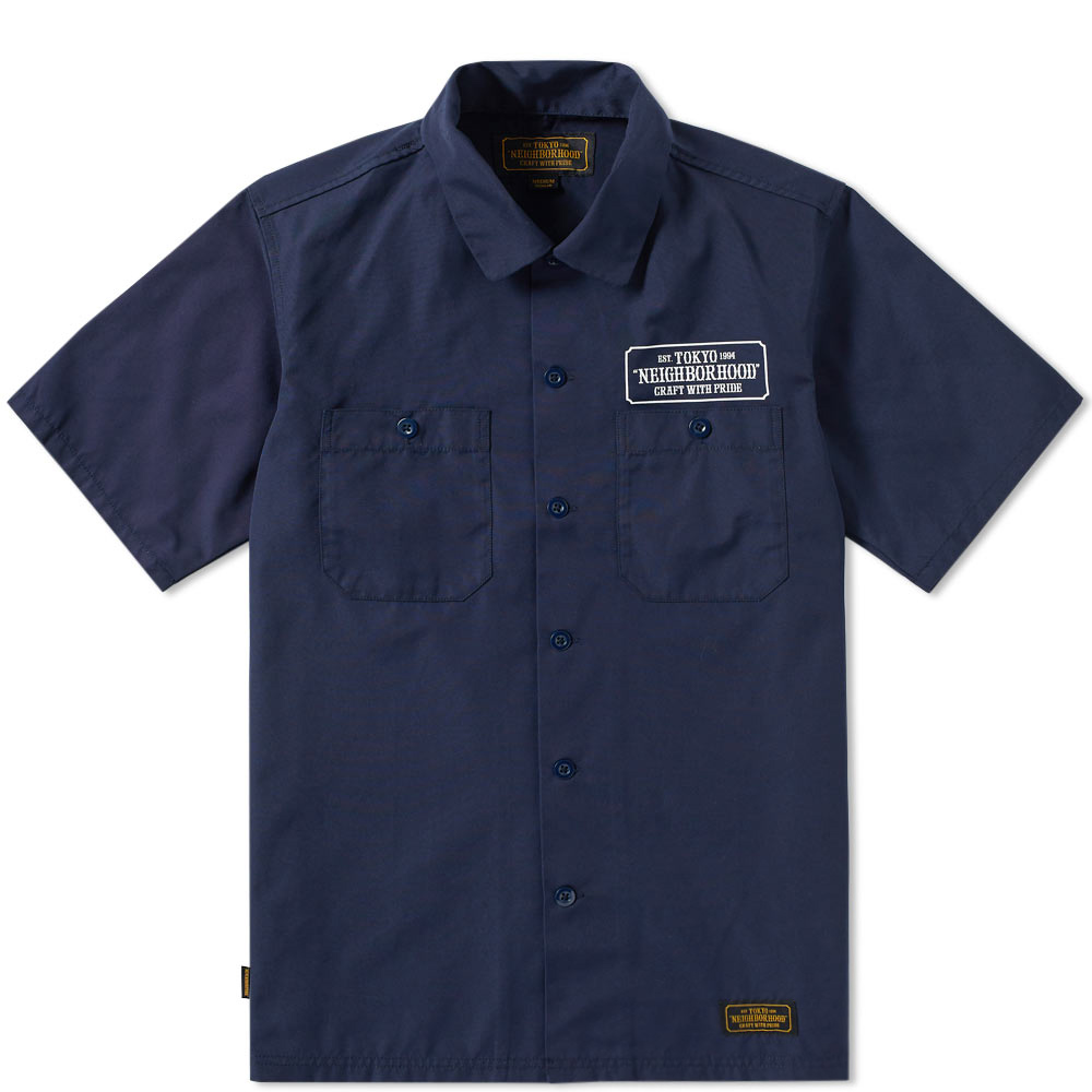 Neighborhood Short Sleeve Classic Work Shirt Neighborhood