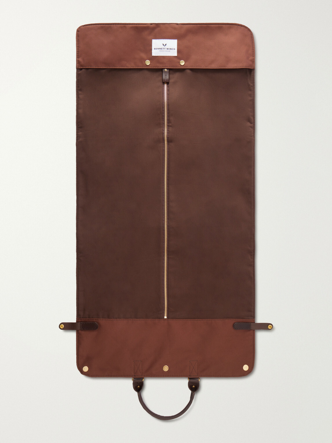 Bennett Winch - Trifold Leather Suit Carrier - Brown