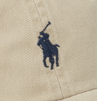 POLO RALPH LAUREN - Logo-Embroidered Cotton-Twill Baseball Cap - Neutrals