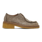 Dries Van Noten Beige Pony Hair Chukka Derbys