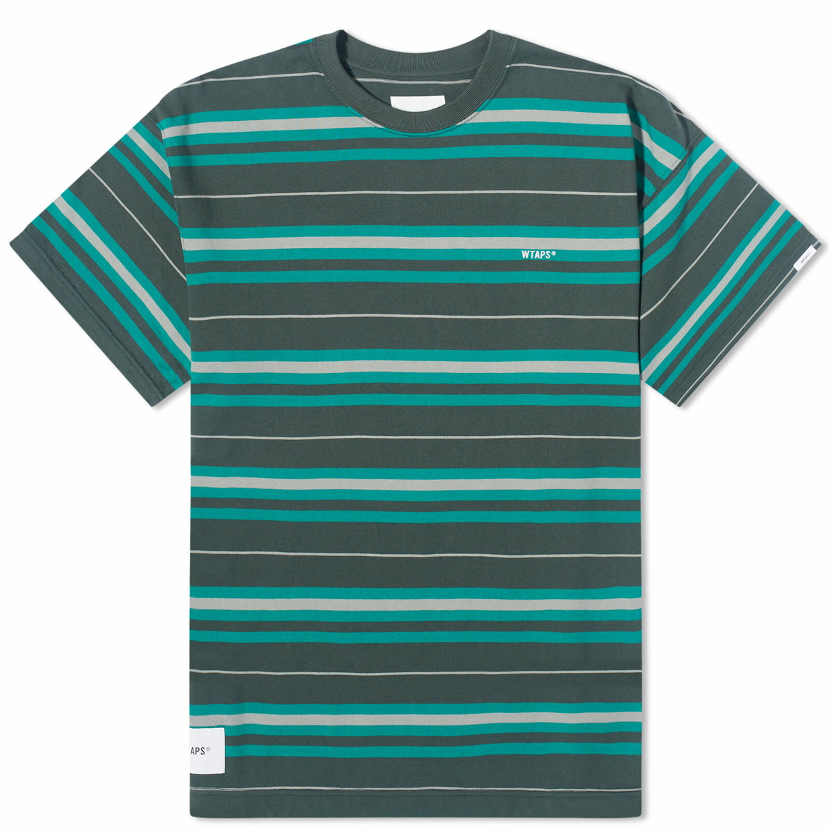 WTAPS Men's 6 Stripe T-Shirt in Green WTAPS