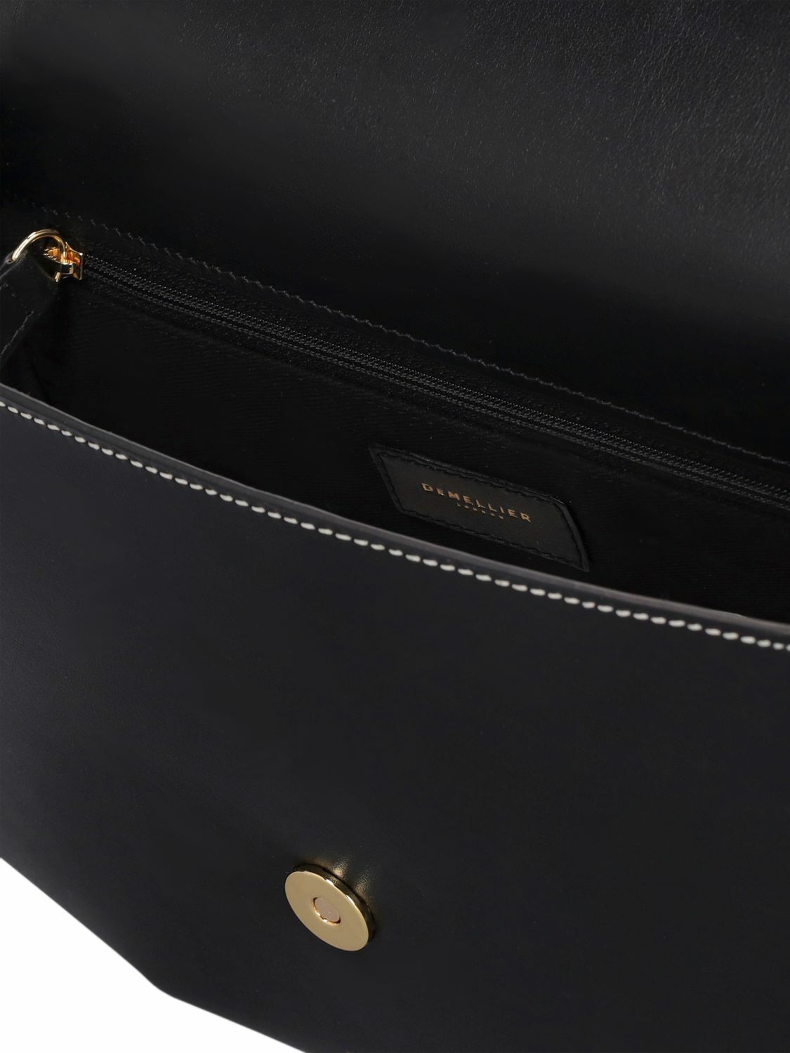 DEMELLIER Midi London Leather Shoulder Bag