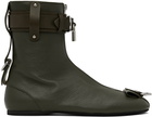 JW Anderson Green Padlock Boots