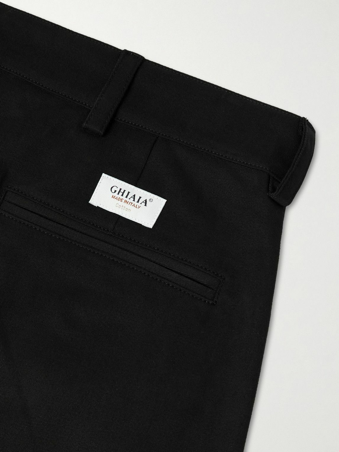Ghiaia Cashmere - Straight-Leg Cotton Chinos - Black