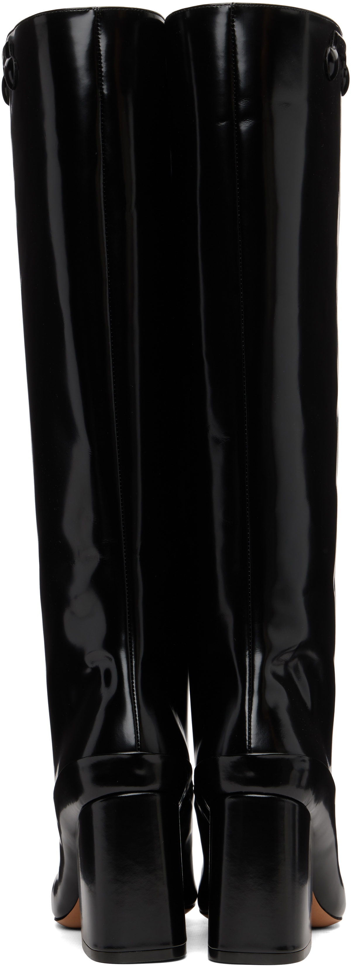 Marni Black Leather Trunkaroo Knee-High Tall Boots Marni