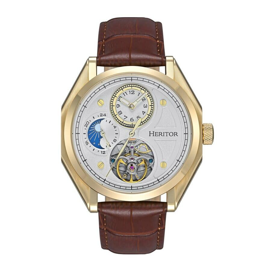 Heritor Antoni Automatic Silver Dial Mens Watch HERHS4305