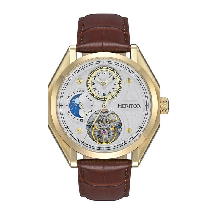 Photo: Heritor Antoni Automatic Silver Dial Mens Watch HERHS4305