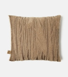 The House of Lyria Abibo mohair-blend cushion