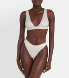 Missoni Mare Lamé plunge mid-rise bikini