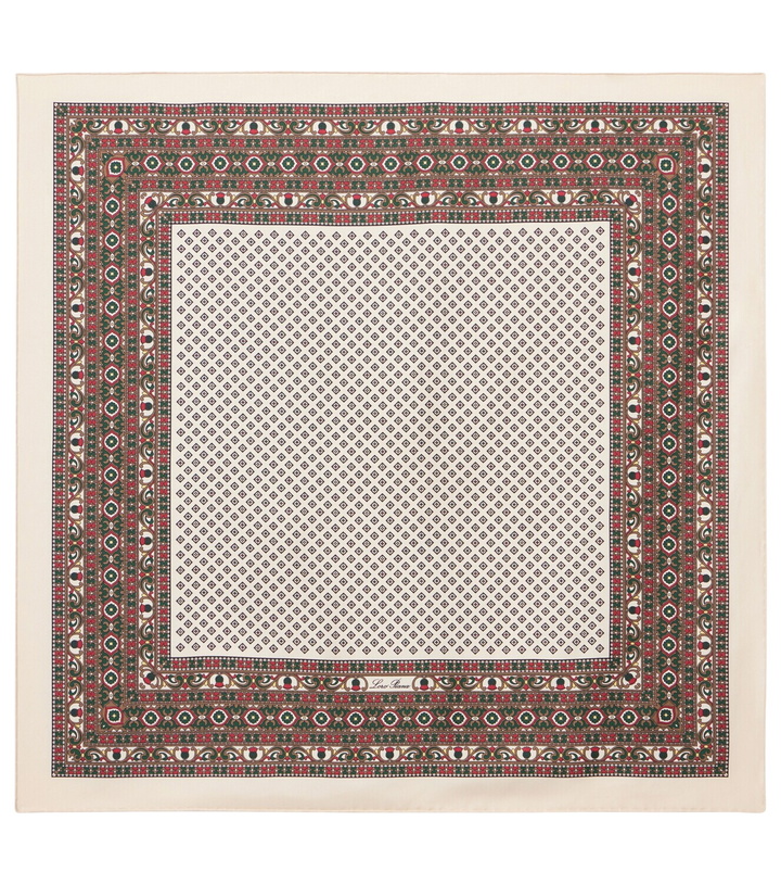 Photo: Loro Piana Printed silk scarf