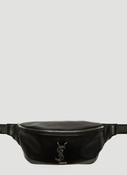 Logo Monogram Belt Bag in Black