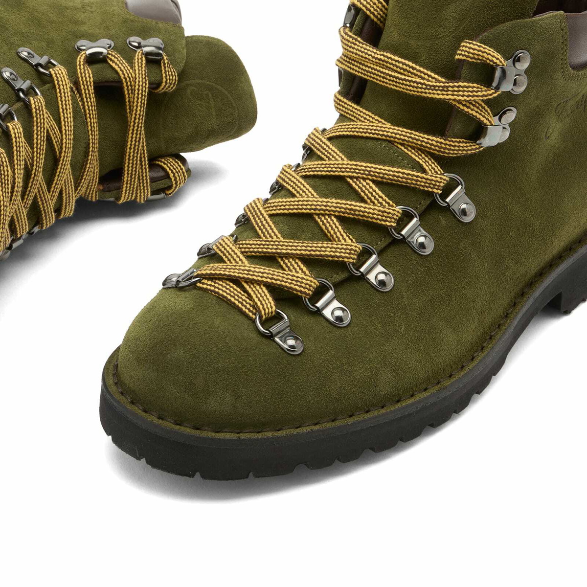 Fracap Men's M128 Commando Sole Scarponcino Boot in Olive Suede