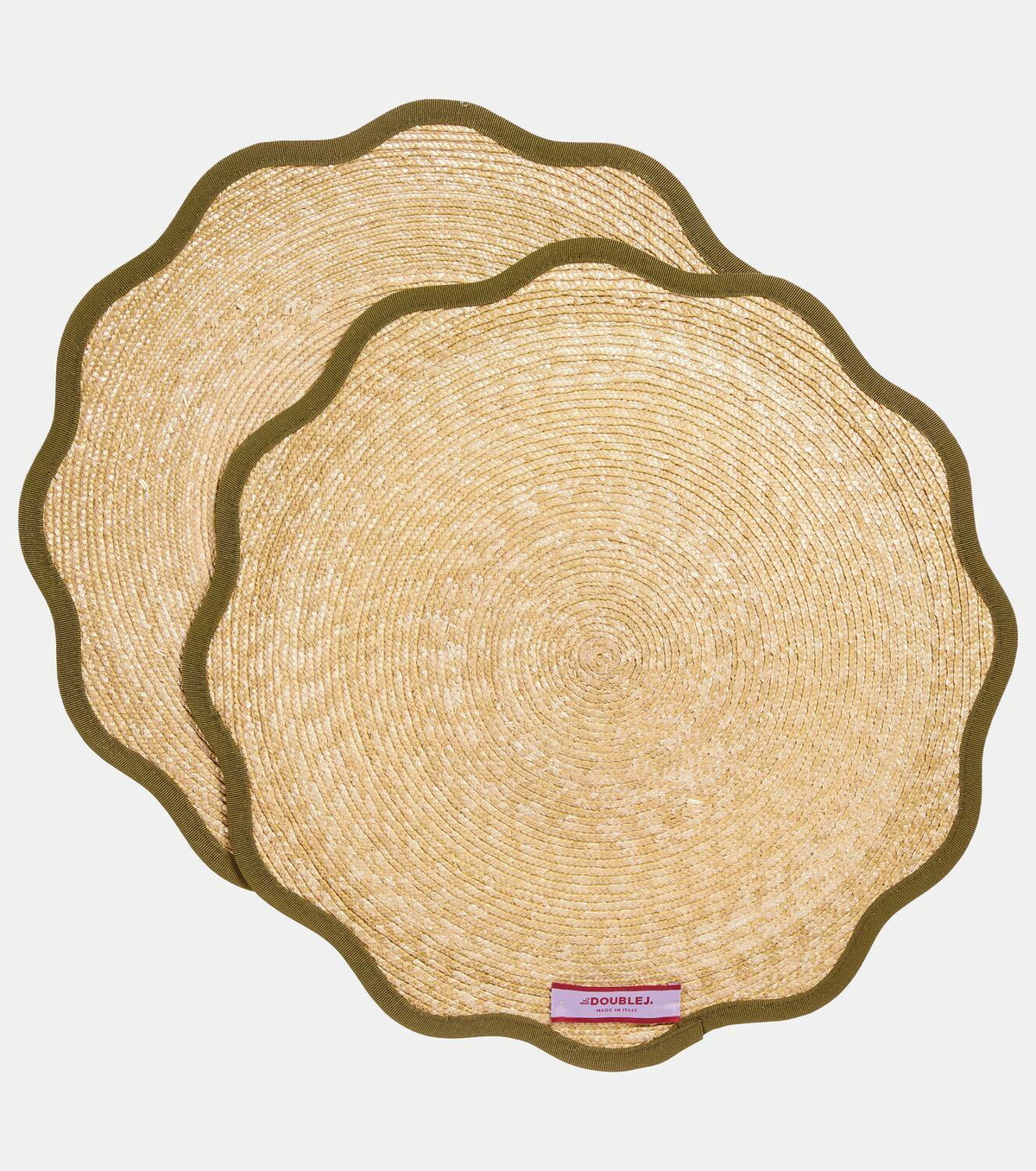 La DoubleJ Set of 2 straw placemats
